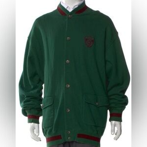 Polo by Ralph Lauren Colorblock Pattern Cardigan with Crest Patch